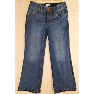 Lane Bryant Womens Plus 16P High Rise Tighter Tummy Boot Cut Jeans 34x29 Stretch